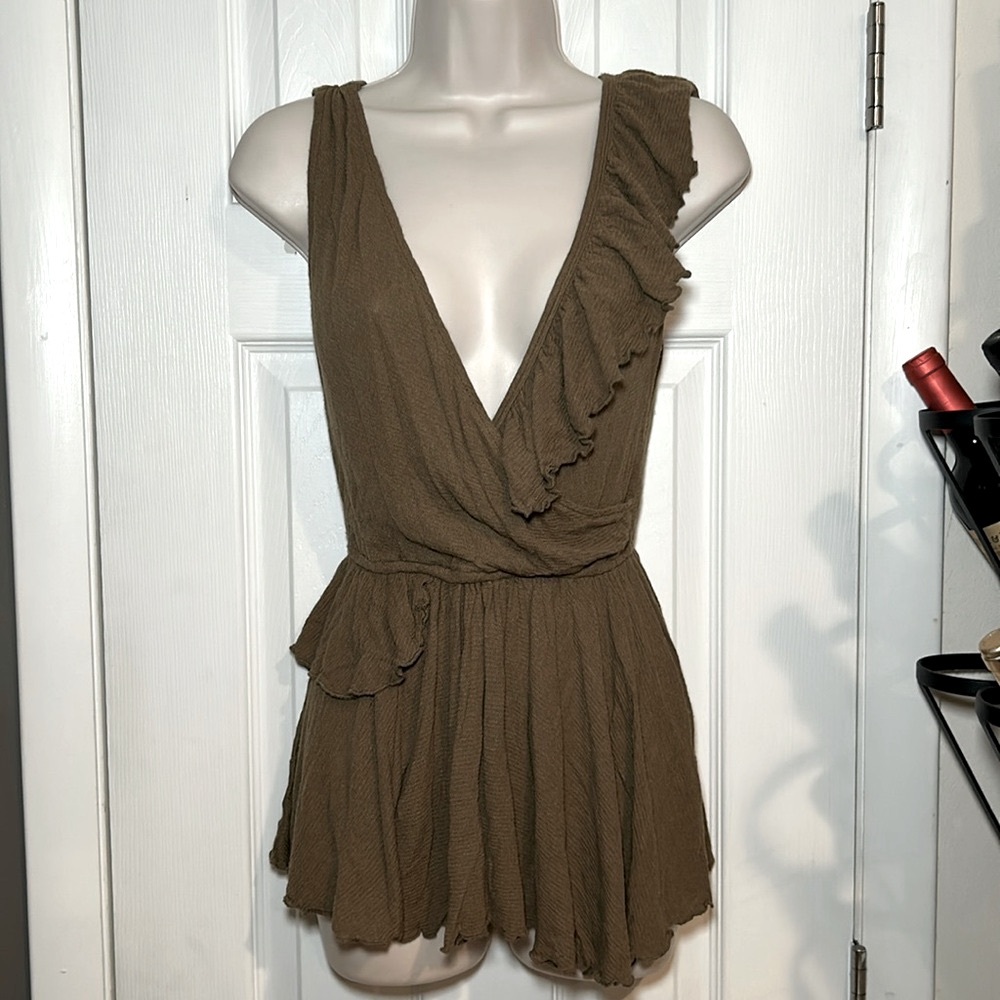 Free People Olive Green Tunic size Small